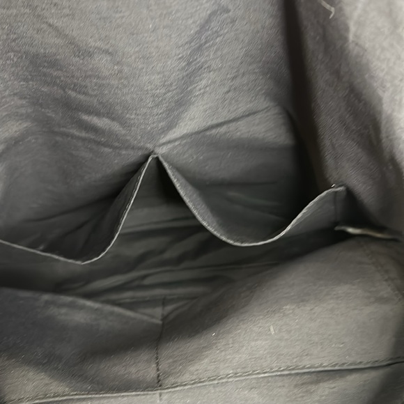 51 Hermes Bolide 31 Canvas Pouch Cosmetic Bag with Leather Trim Large - Picture 9 of 14